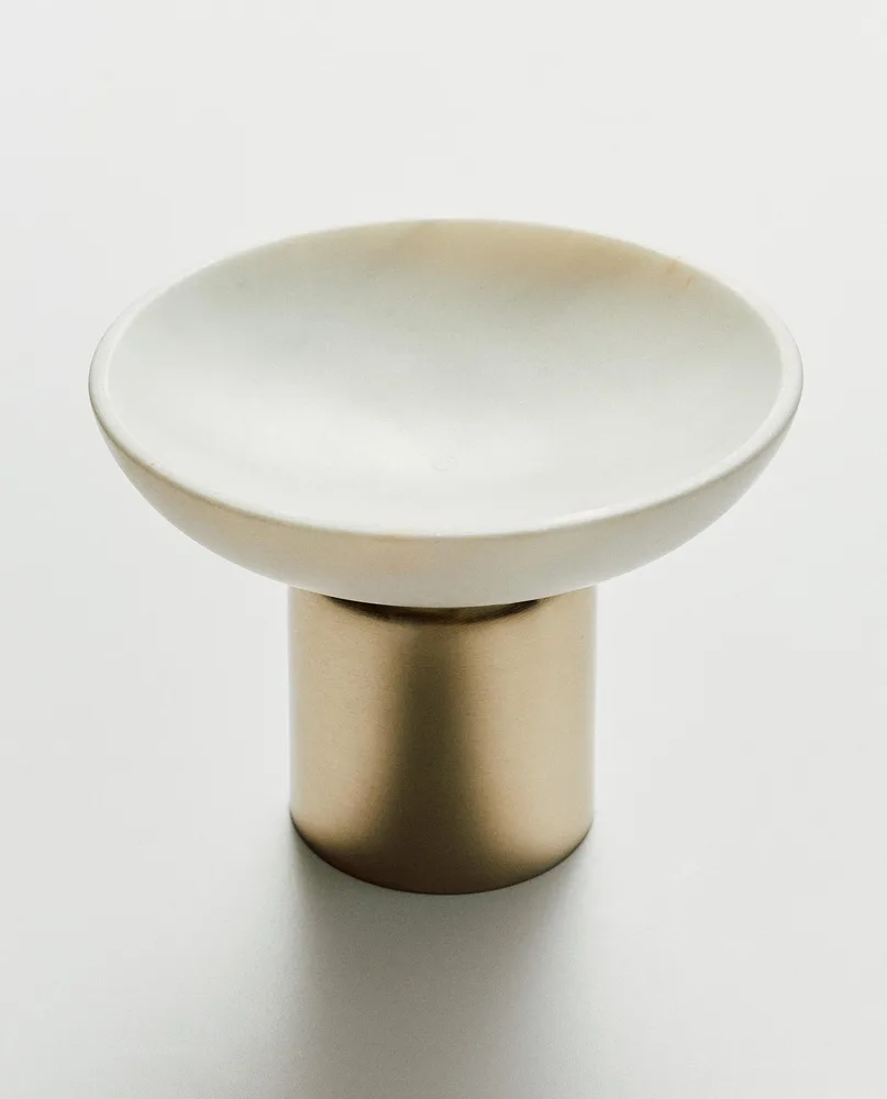 Zara Home Предмет декора из мрамора, цвет золотой, 15.5 см