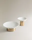 Zara Home Предмет декора из мрамора, цвет золотой, 15.5 см — фото 6