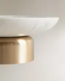Zara Home Предмет декора из мрамора, цвет золотой, 15.5 см — фото 7