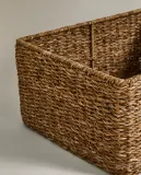 Zara Home Корзина из морской травы, цвет коричневый, 30 см — фото 2