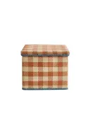 Zara Home Корзина из плетёной бумаги, цвет горчичный, 30 см — фото 3