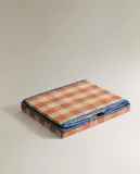 Zara Home Корзина из плетёной бумаги, цвет горчичный, 30 см — фото 8