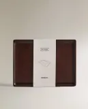Zara Home Поднос из дерева, цвет коричневый, 20 см — фото 6
