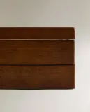 Zara Home Шкатулка из дерева, цвет коричневый, 31 см — фото 3