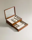 Zara Home Шкатулка из дерева, цвет коричневый, 31 см — фото 4