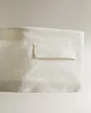 Zara Home Корзина изо льна, цвет бежевый, 13.5 см — фото 3