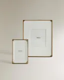 Zara Home Фоторамка из стекла, цвет коричневый, 15 см — фото 3