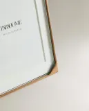 Zara Home Фоторамка из стекла, цвет коричневый, 15 см — фото 5