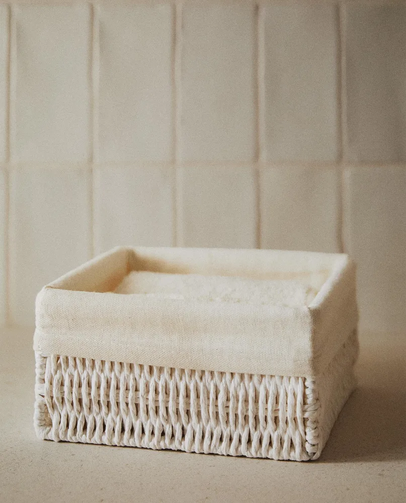 Zara Home Корзина из металла, цвет бежевый, 20 см