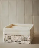 Zara Home Корзина из металла, цвет бежевый, 20 см — фото 1