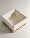 Zara Home Корзина из металла, цвет бежевый, 20 см — фото 5