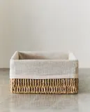 Zara Home Корзина из металла, цвет бежевый, 20 см — фото 7