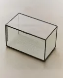 Zara Home Шкатулка из стекла, цвет чёрный, 22 см — фото 1