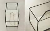 Zara Home Шкатулка из стекла, цвет чёрный, 22 см — фото 2