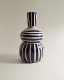 Zara Home Ваза из фаянса, цвет синий, 24 см — фото 4