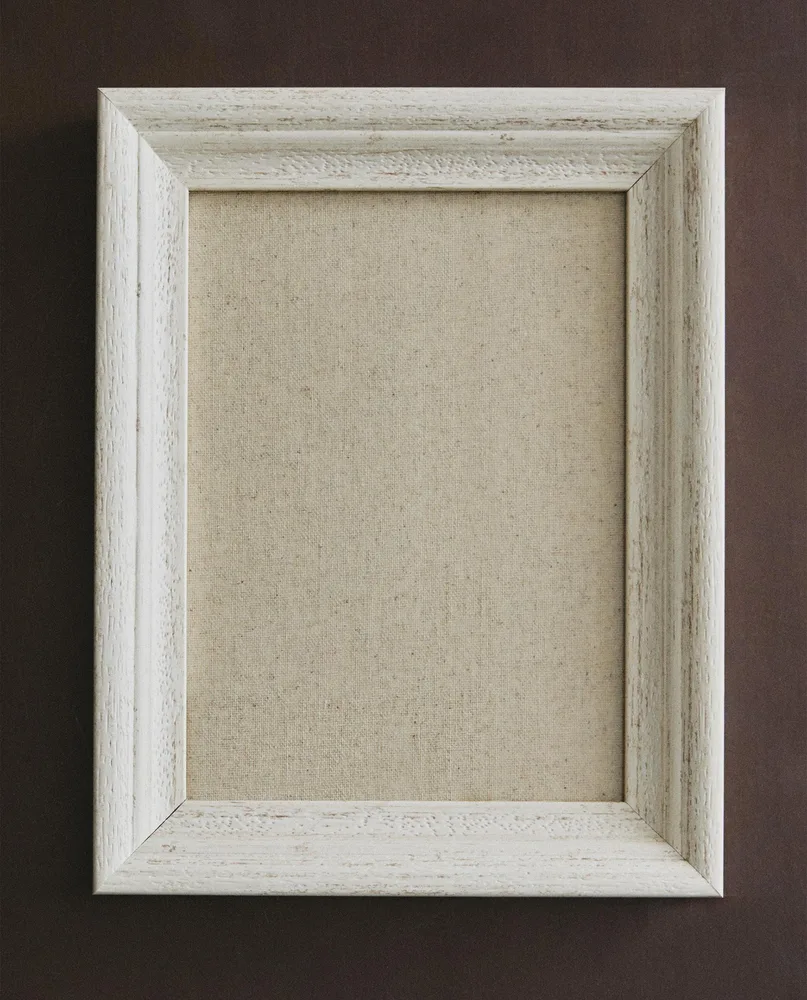 Zara Home Фоторамка из стекла, цвет белый, 19 см · 7367/045