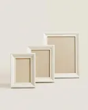 Zara Home Фоторамка из стекла, цвет белый, 19 см · 7367/045 — фото 2