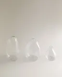 Zara Home Ваза из стекла, цвет прозрачный, 6.2 см — фото 3