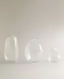 Zara Home Ваза из стекла, цвет прозрачный, 6.2 см — фото 6