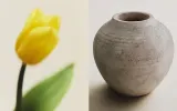 Zara Home Ваза из фаянса, цвет серый, 32 см — фото 3