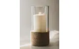 Zara Home Подсвечник из стекла, цвет прозрачный, 28 см — фото 3