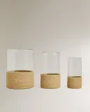Zara Home Подсвечник из стекла, цвет прозрачный, 28 см — фото 8