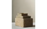 Zara Home Корзина изо льна, цвет разноцветный, 20 см — фото 2