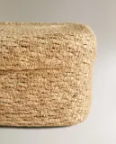 Zara Home Корзина из морской травы, цвет бежевый, 18 см · 6354/049 — фото 6
