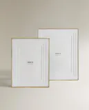 Zara Home Фоторамка из плетёной бумаги, цвет золотой, 21.4 см — фото 4