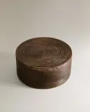 Zara Home Коробка для хранения из дерева, цвет коричневый, 16 см — фото 2