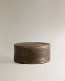 Zara Home Коробка для хранения из дерева, цвет коричневый, 16 см — фото 3