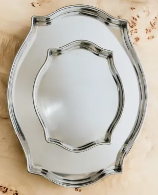 Zara Home Поднос из нержавеющей стали, цвет серебристый, 22 см