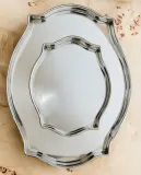 Zara Home Поднос из нержавеющей стали, цвет серебристый, 22 см — фото 1