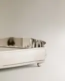 Zara Home Поднос из нержавеющей стали, цвет серебристый, 22 см — фото 4