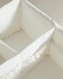 Zara Home Корзина из хлопка, цвет бежевый, 30 см — фото 3