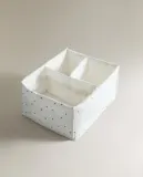 Zara Home Корзина из хлопка, цвет бежевый, 30 см — фото 4
