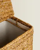 Zara Home Корзина из хлопка, цвет бежевый, 55 см — фото 2