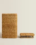 Zara Home Корзина из хлопка, цвет бежевый, 55 см — фото 6
