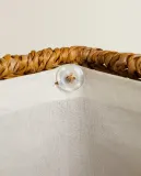 Zara Home Корзина из хлопка, цвет бежевый, 55 см — фото 7