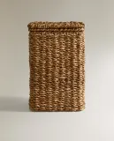 Zara Home Корзина из морской травы, цвет бежевый, 30 см · 3589/049 — фото 4