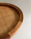 Zara Home Поднос из дерева, цвет коричневый, 45 см — фото 6