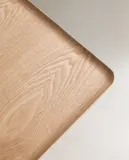 Zara Home Поднос из дерева, цвет бежевый, 46 см — фото 2