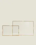Zara Home Поднос из стекла, цвет золотой, 28 см — фото 5