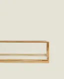 Zara Home Поднос из стекла, цвет золотой, 28 см — фото 6