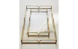 Zara Home Поднос из стекла, цвет золотой, 28 см — фото 7