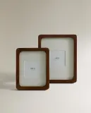 Zara Home Фоторамка из дерева, цвет коричневый, 22.5 см — фото 8