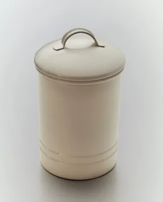 Zara Home Коробка для хранения из металла, цвет кремовый, 20 см