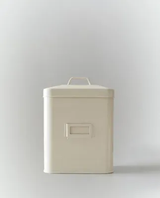 Zara Home Коробка для хранения из металла, цвет кремовый, 20.5 см