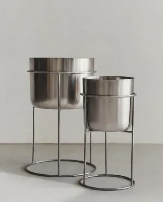 Zara Home Кашпо из металла, цвет золотой, 40 см