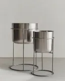 Zara Home Кашпо из металла, цвет золотой, 40 см — фото 1